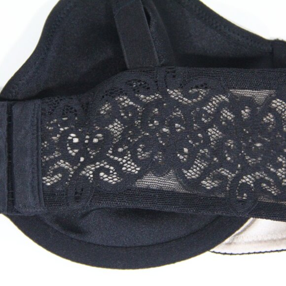 Wacoal So Sleek Full Figure Bra 36D Women Underwire Black 855137 - Picture 5 of 9